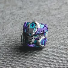 1Pc Black Mecha Robot Head Artisan Keycap ESC For Cherry MX Mechanical Keyboard picture