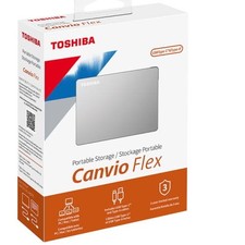 Toshiba Canvio Flex 1TB Portable External Hard Drive USB-C USB 3.0 - Silver picture