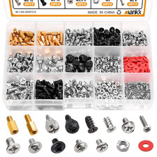502PCS Computer Screw Assortment Kit Motherboard Standoffs Screws Laptop picture