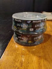2 set of 25 PHILIPS Logo 16X DVD+R DVDR Blank Disc 4.7GB 120Min spindle new picture