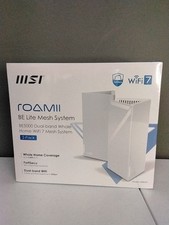 New&Sealed MSI Roamii BE Lite Mesh System - 2 Pack WiFi 7, BE 5000, 5,800 sq.ft picture