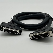 LOT OF 5 3ft HD50 to DB25 SCSI-2 Cable 50 Pin Male Data Transfer Cable picture