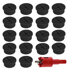 18Pcs Desk Grommet with Hole Saw, 1 Inch Cable Grommet, Wall Grommets picture