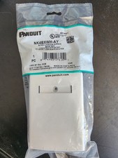 4- Pack Panduit Surface Mount Box 4 Port White P/N NK4BXWH-AY Lot Of 4 picture