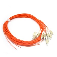 50Pcs 1.5M 62.5/125 OM1 LC UPC MultiMode Simplex 0.9mm Fiber Optic Pigtail Cable picture