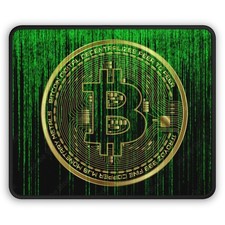 Bit coin Mouse Pad BTC Cryptocurrency Trading Office Desk Gaming Mouse Mat picture