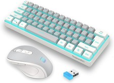 Snpurdiri 2.4G Wireless Mini 60% Gaming Keyboard & Mouse Combo RGB Backlit picture