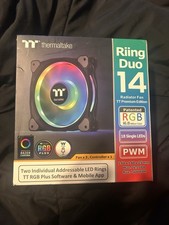 Thermaltake Riing Duo 14 RGB Plus Radiator PWM Fan, CL-F078-PL14SW-A (3 Pack) picture