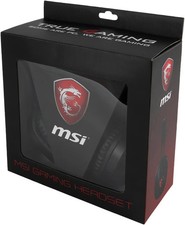 MSI Dragon Fever Over Ear Adjustable Gaming Headset Black NEW picture