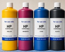 4 x BULK COMPATIBLE INK REFILL FOR HP 962XL 962 PIGMENT  (GALLON) CYMK picture