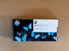 2022 Genuine HP 81 Light Cyan Printhead Cleaner C4954A DesignJet 5000 5500 Seal picture