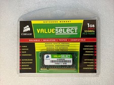 New Corsair VS1GSDS533D2 Value Select 1GB DDR2-533 PC2-4200 Laptop SO-DIMM RAM ~ picture