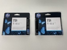 2 GENUINE HP 731 PRINTHEADS P2V27A NEW & SEALED picture