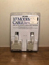 Vintage Allsop 10' Modem Cable IBM Compatible New NIP DB9 Female-DB25 Male picture