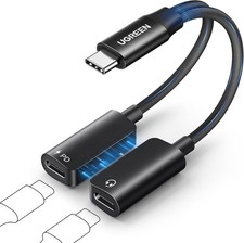 Magnetic USB C Splitter 1 in 2 Out Dual USB C Headphone and Charger Type C picture