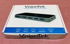 VisionTek VT200 Dual Display USB-C / 3.0  Docking Dock Station ⭐NEW⭐ picture