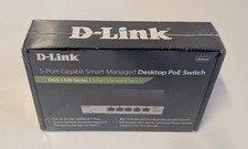 D-Link DGS 1100 Series 5-Port Gigabit Smart Managed Switch PoE Brand New Sealed picture