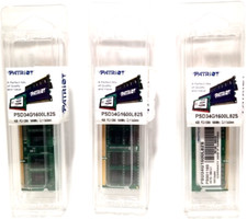 Patriot Memory 1x4GB PC3-12800 1600Mhz DDR3 SO-DIMM RAM (PSD34G1600L82S) *NEW* picture