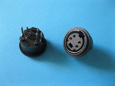 20 pcs Mini 4 Pin DIN Jack Circular PCB Mount Female Connector New picture