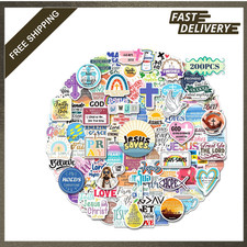200PCS Christian Stickers Faith-Based Waterproof Vinyl Religious Inspirational picture