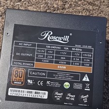 Rosewill HIVE-550 550W 80 PLUS Bronze Modular ATX Power Supply PSU picture