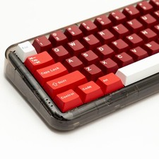 Red Jamon Ham Keycap Set Double Shot PBT Key Caps For ISO ANSI Mech Keyboard picture