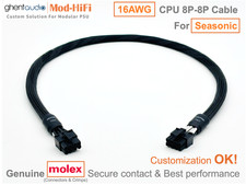 ⚡️16AWG CPU 8P Cable for Seasonic VERTEX Platinum Series PX1000...📏70cm/27 inch picture