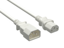 2ft IEC-320 C13 to C14 Heavy-Duty Power Extension Cord 18 AWG 10A/250V SJT, W... picture