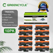 GREENCYCLE 10-Pack TN-830XL Toner Cartridge for Brother HL-L2460DW L2405W L2400D picture