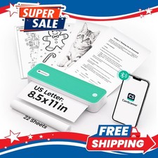 CamScanner P1 Portable Thermal Printer Inkless Wireless Bluetooth Letter Green picture