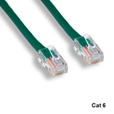 Kentek Green 25ft Cat6 UTP Patch Cord No Boot 24AWG 550MHz Pure Copper Ethernet picture