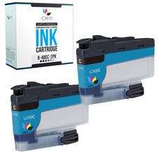 Compatible 2PK LC406 Cyan Ink Cartridge fits Brother MFC-J4335DW J4340DW J4345DW picture
