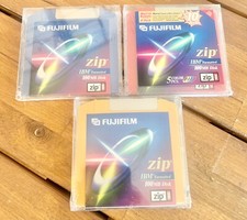 Fujifilm Blank 100MB Zip Drive Disk - New Factory Sealed. Red, Yellow And Blue￼ picture