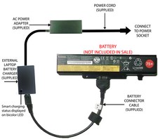 External Laptop Battery Charger for Lenovo Essential G480, G580, G585, L11S6Y01 picture
