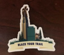 RARE Salesforce Cody and Astro Cityscape Forest Blaze Your Trail Sticker picture