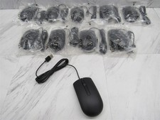 10 LOT - NEW Dell MS116t1 USB Optical Mouse w/ Scroll Wheel MS116 - Black Mice picture