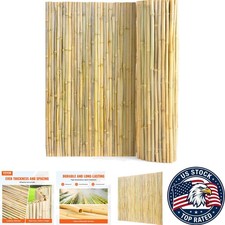 Natural Bamboo Privacy Screen - 4ft x 6ft Decorative Fence for Gardens & Patios picture