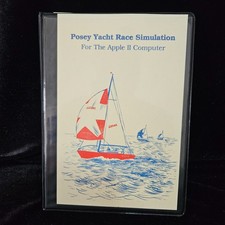 ULTRA RARE 1983 Posey Yacht Racing Simulator Apple II w/ Manual Revised picture