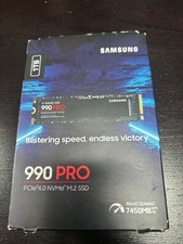New In Box - Samsung - 990 PRO 1TB SSD PCle Gen 4x4 NVMe (MZ-V9P1T0B/AM) picture