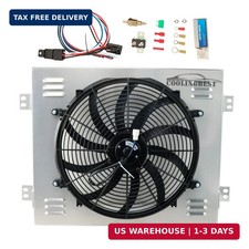 Aluminum Radiator Shroud Electric Fan for 1960-1962 1961 Chevy C10 C20 C30 K10 K picture
