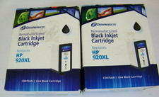 Lot of 2 Dataproducts Compatible HP 920XL Black Ink Cartridge DPCWC920XLB  picture