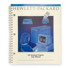 Hewlett-Packard HP Terminal Program User Manual 1987 Vintage Computing Guide picture