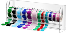 Qilery Sticker Holder Organizer Dispenser Acrylic Roll Label,12 Disks picture