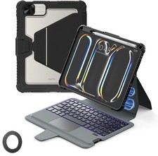Nillkin iPad Pro 11 Air 5 4 Bumper Combo Keyboard Case Backlit Trackpad Black picture