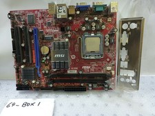 -  MSI MS-7529 (G31TM-P21) LGA 775 Motherboard  W/ E5400 CPU &I/O Plate Tested  picture