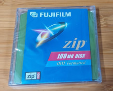 FujiFilm Zip IBM Formatted CLR 100 MB Disk Sealed 074101793017 TClos B-73 picture