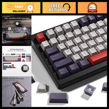 133 Keys Retro Cherry Profile PBT Keycaps for 60%/75%/100% Mechanical Keyboards picture