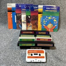 Texas Instruments Computer TI99/4A Games Cartridges Cassettes Manuals - UNTESTED picture