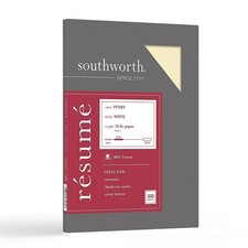 ® 100% Cotton Résumé Paper, 8 1/2