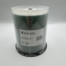 Verbatim CD-R 700MB 52X 80 minute 100 Pack Shiny Silver Spindle NEW Sealed 95252 picture